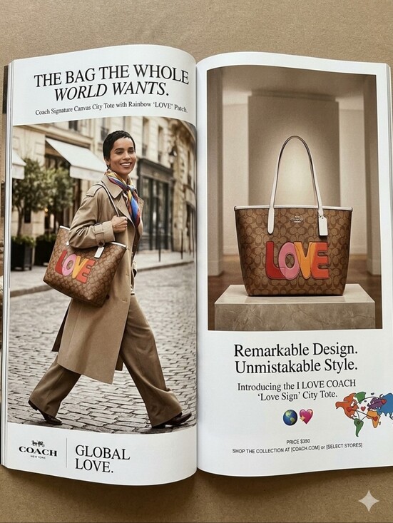 Coach Handbags - I LOVE COACH " Love Sign Signature City Tote show the whole world 🌎 💕